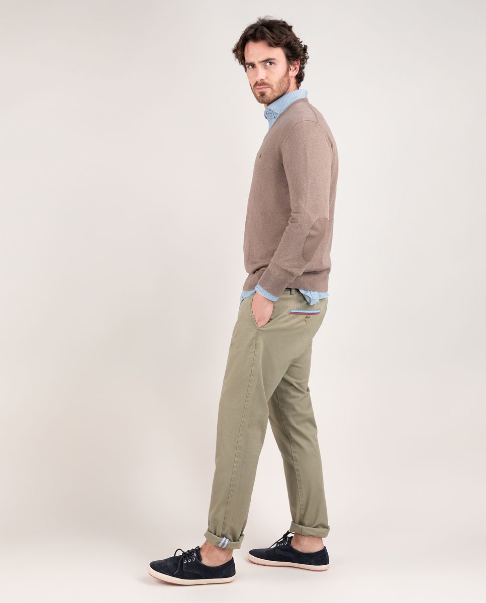 Jersey Cuello Pico Coderas EL GANSO JERSEY Malva CO