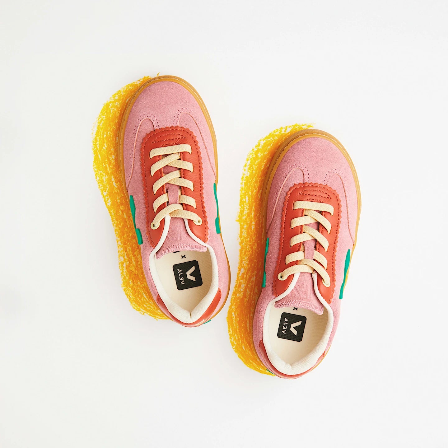 Tenis Veja Kids Volley Elastic Laces Veja X Jelly Mallow Suede Mary
