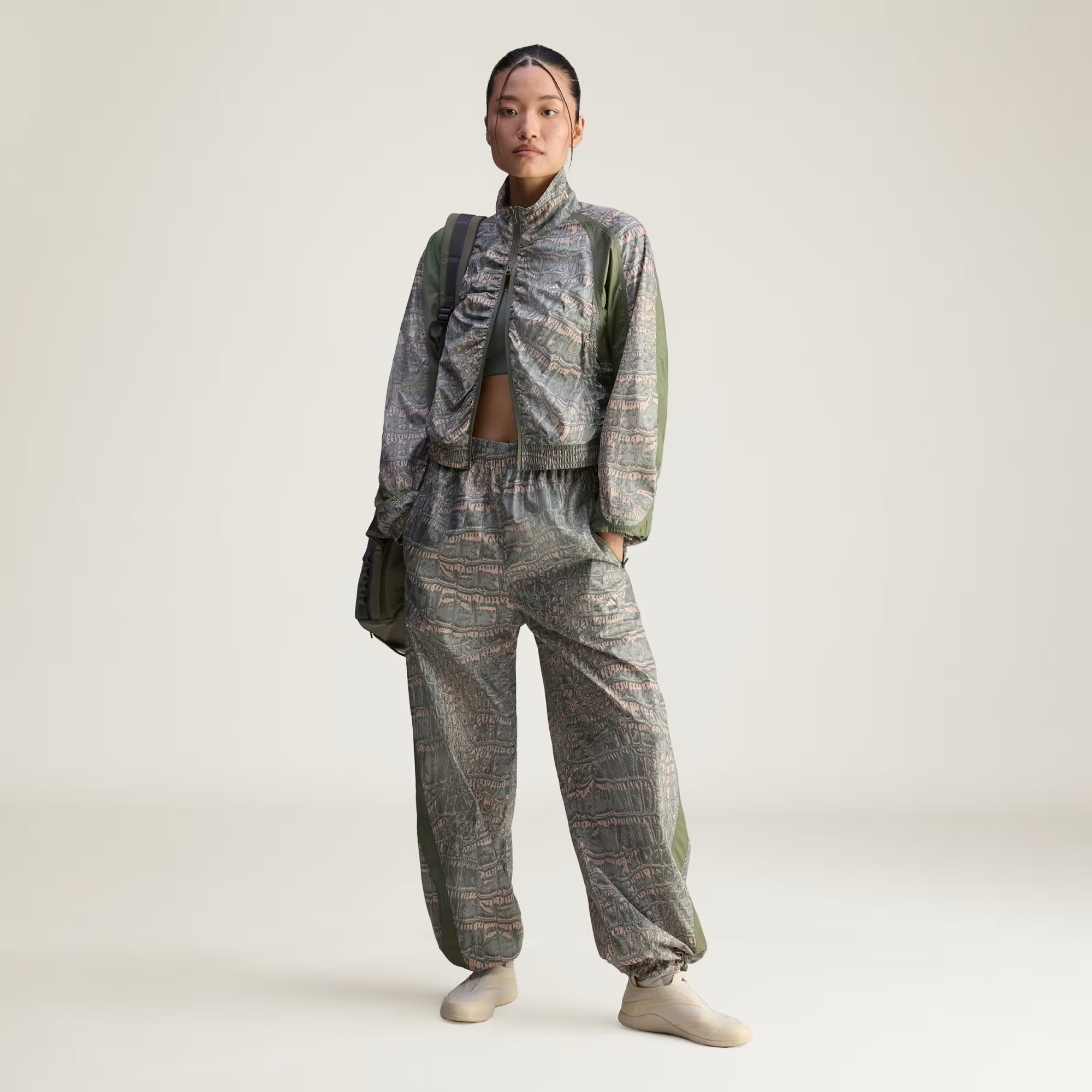 Chaqueta Deportiva Estampada De Adidas By Stella Mccartney CHAQUETAS Malva CO