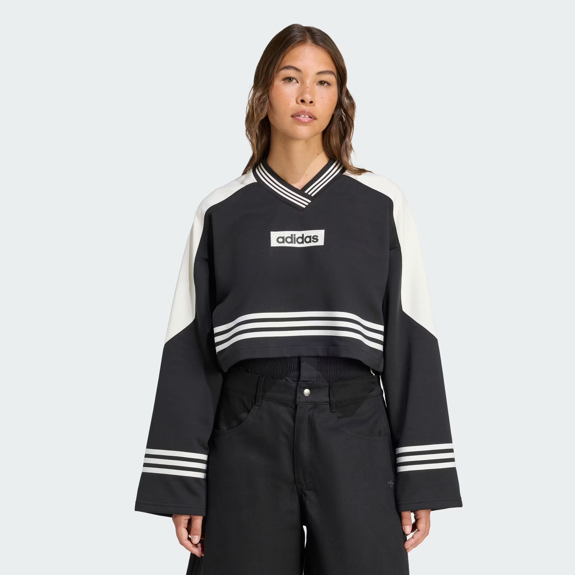 Sudadera Adidas De Cuello Redondo Mujer