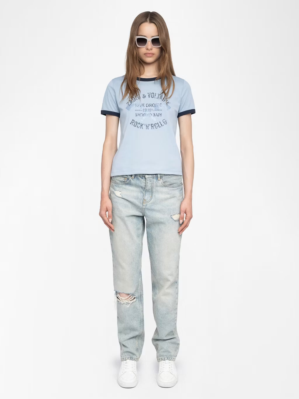 T-Shirt Woos Ico Blason Rdrg Strass