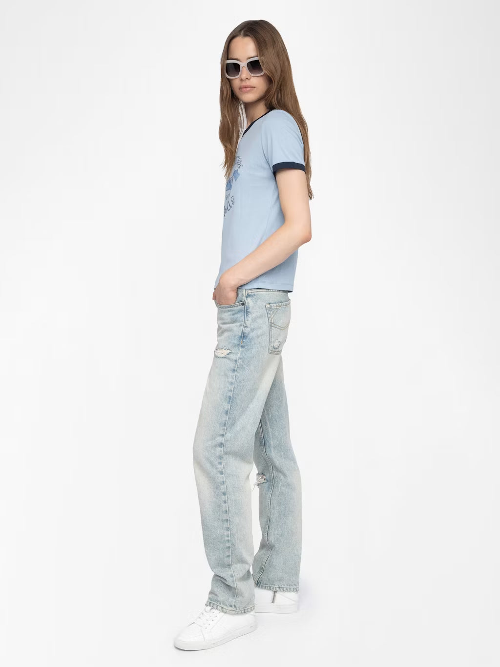 T-Shirt Woos Ico Blason Rdrg Strass