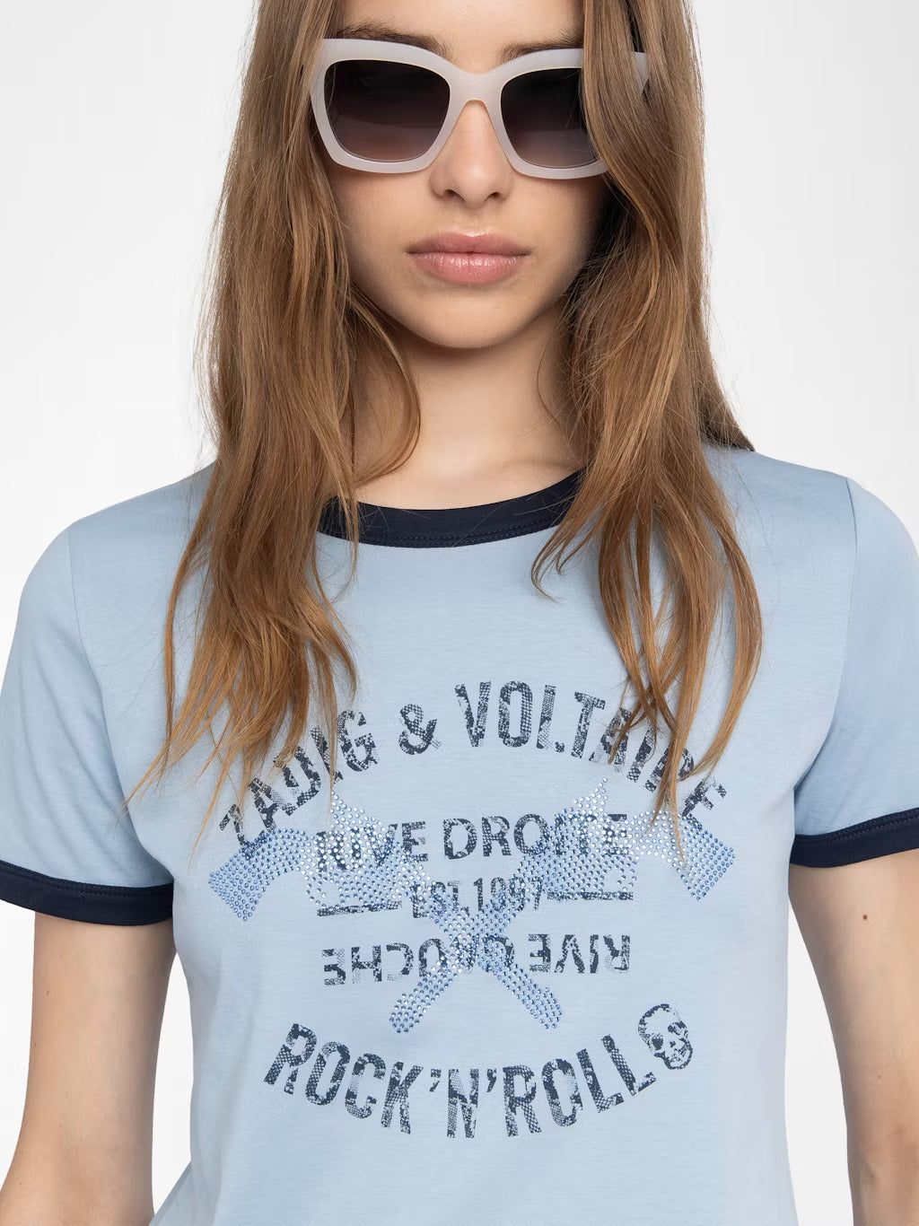 T-Shirt Woos Ico Blason Rdrg Strass