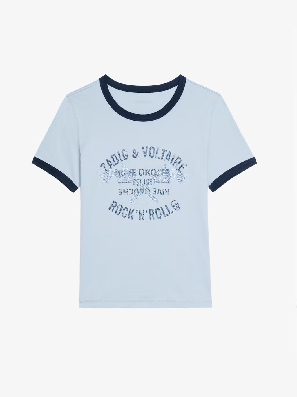 T-Shirt Woos Ico Blason Rdrg Strass ZADIG ET VOLTAIRE T-SHIRT Malva CO