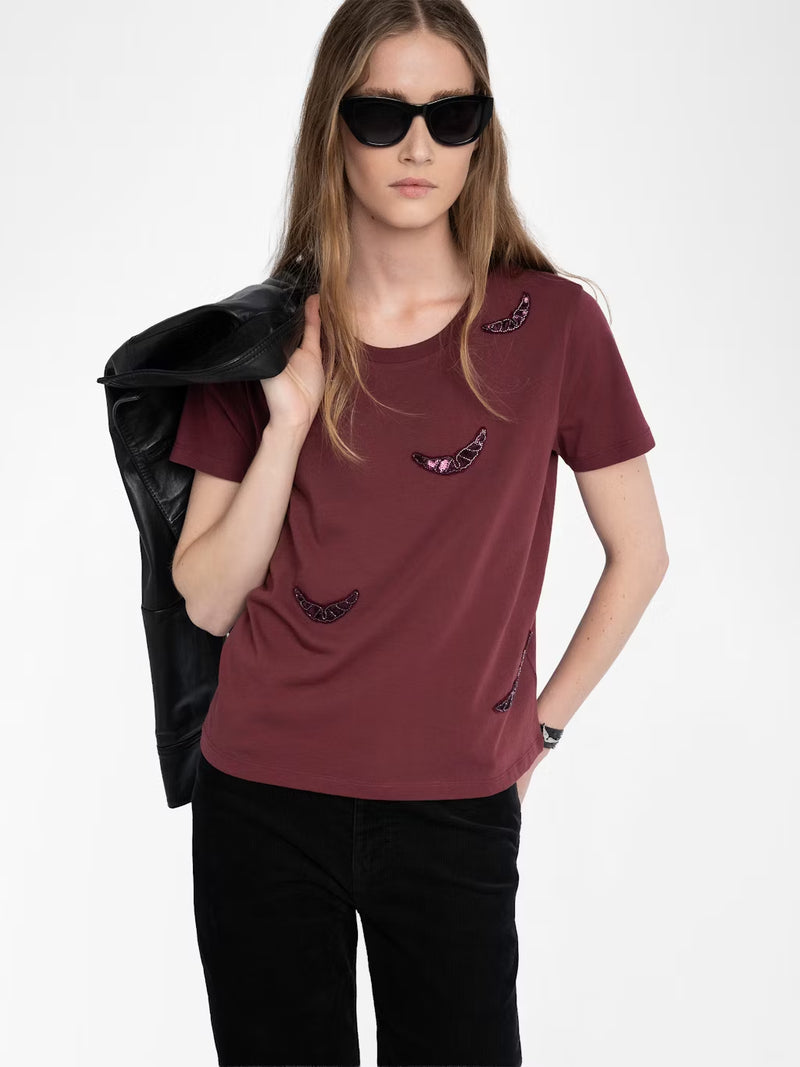 T-Shirt Alys Hc Embroidery Wings
