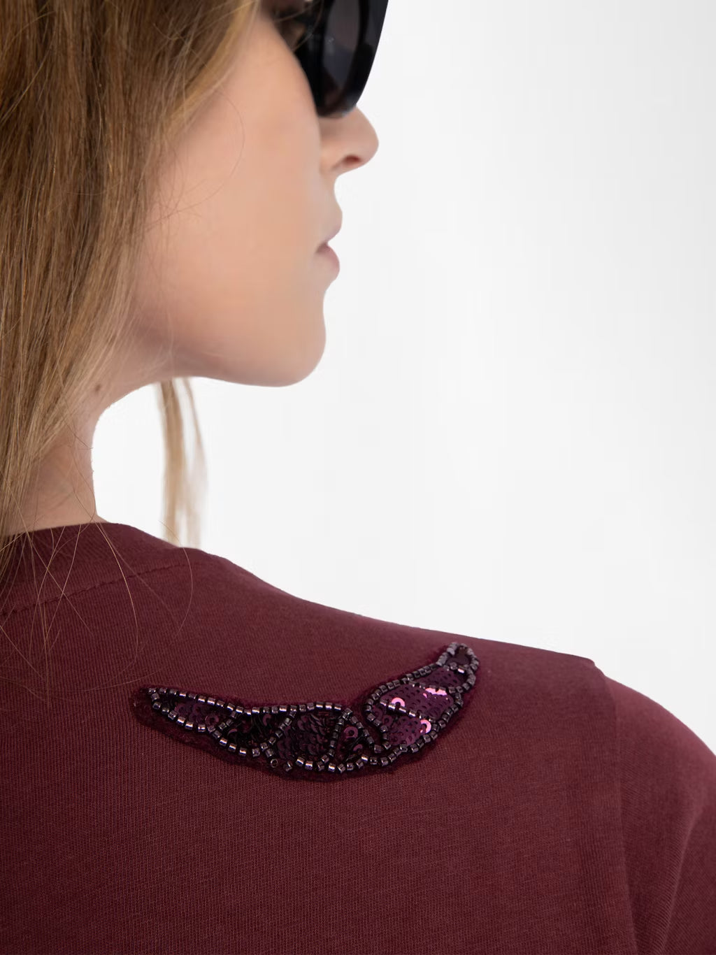 T-Shirt Alys Hc Embroidery Wings ZADIG ET VOLTAIRE T-SHIRT Malva CO