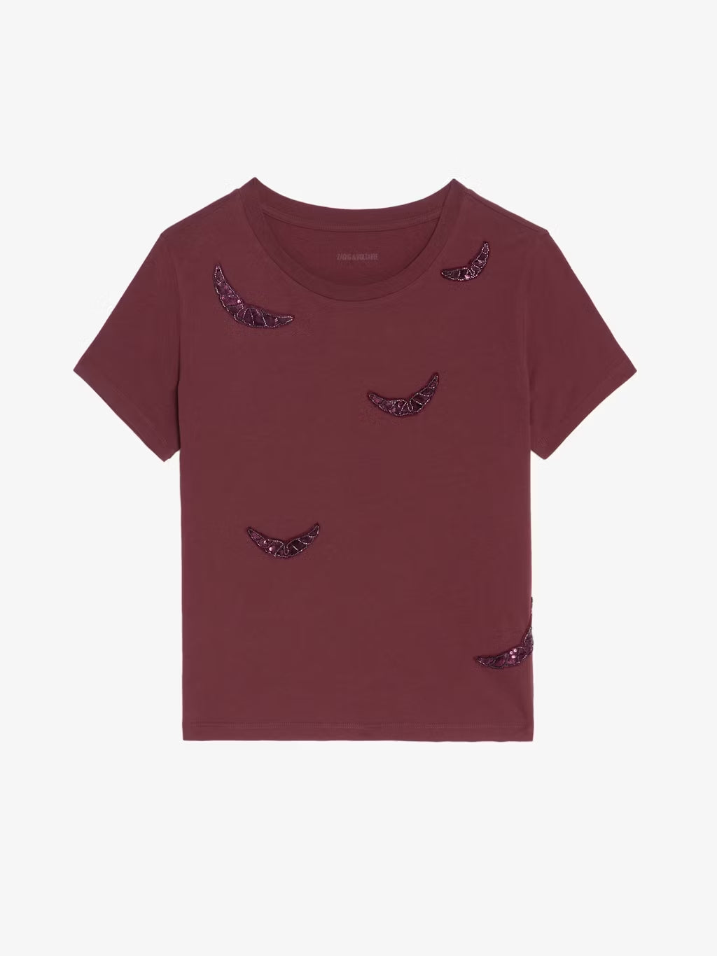 T-Shirt Alys Hc Embroidery Wings ZADIG ET VOLTAIRE T-SHIRT Malva CO