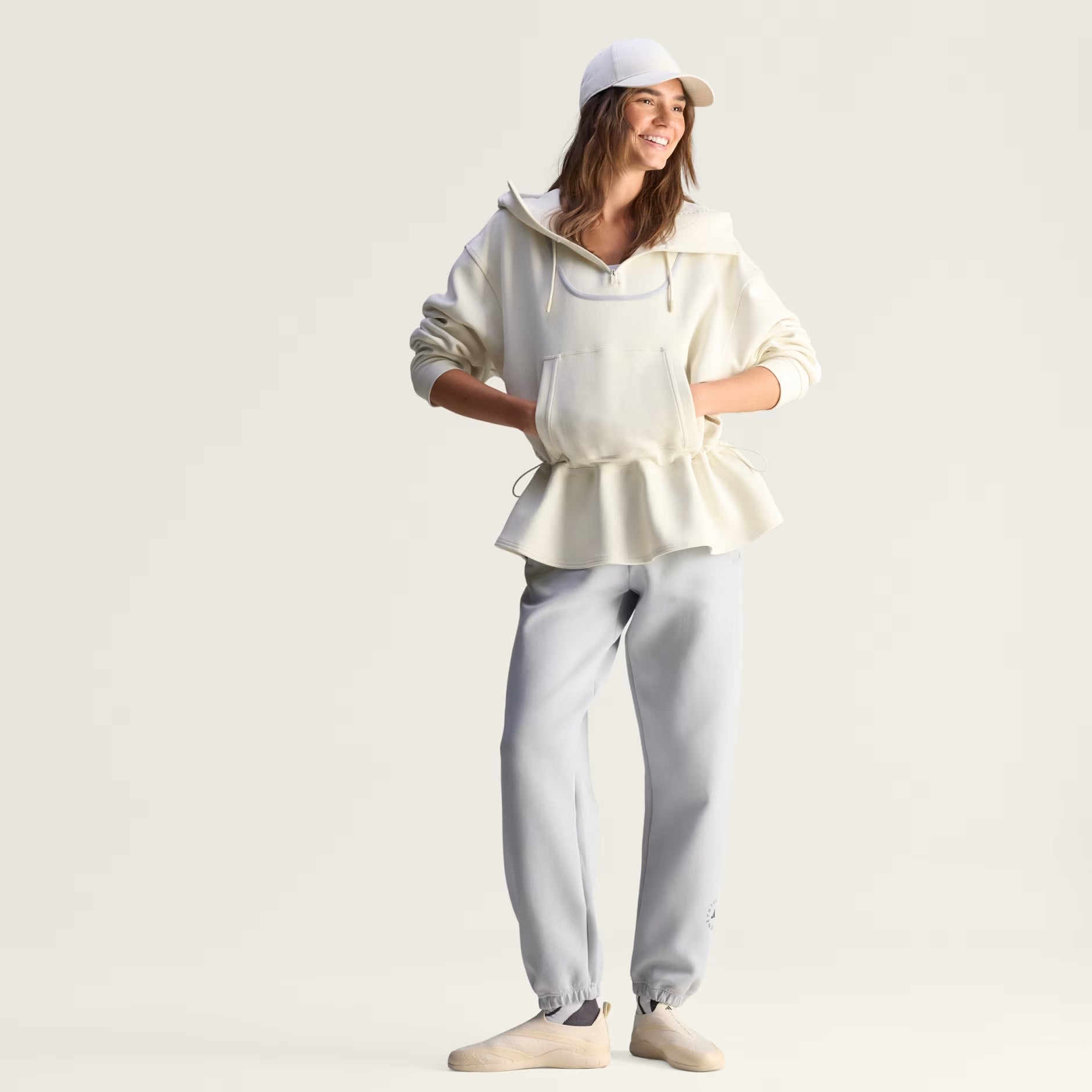Hoodie Adidas By Stella Mccartney Peplum Mujer