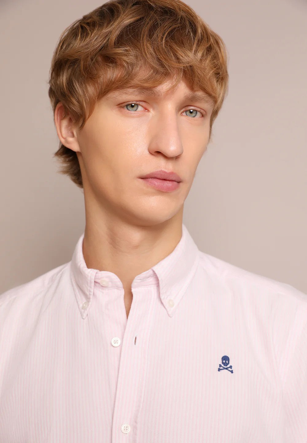 Camisa Oxford Calavera SCALPERS CAMISAS Malva CO