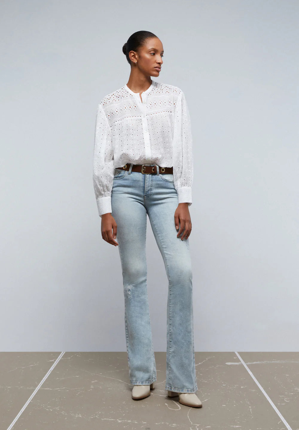 Pantalon Denim Boot Cutted