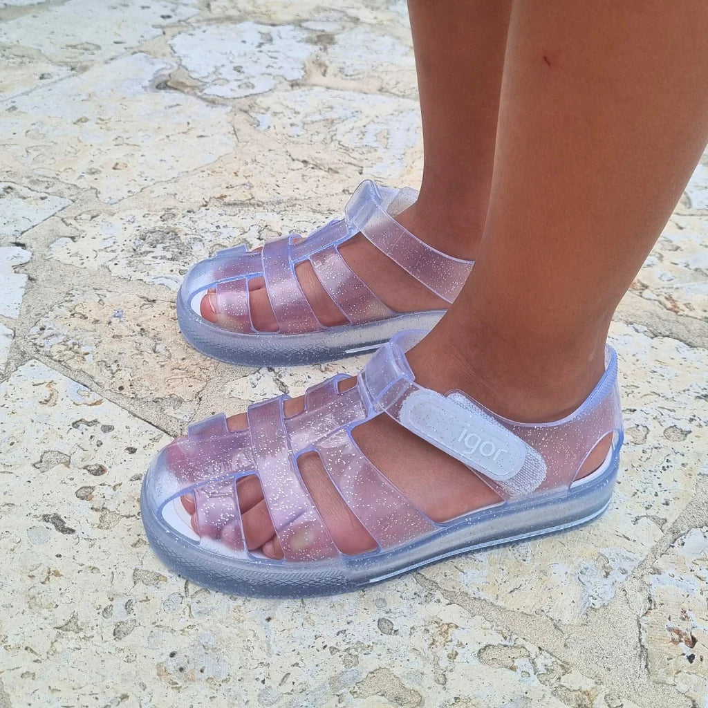 Sandalias Star Glitter 209 Cr.transparente