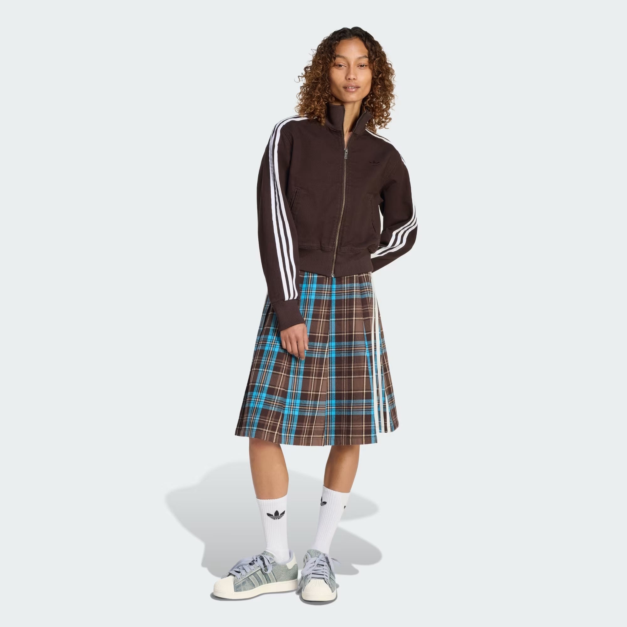 Mini Falda Check Plisada