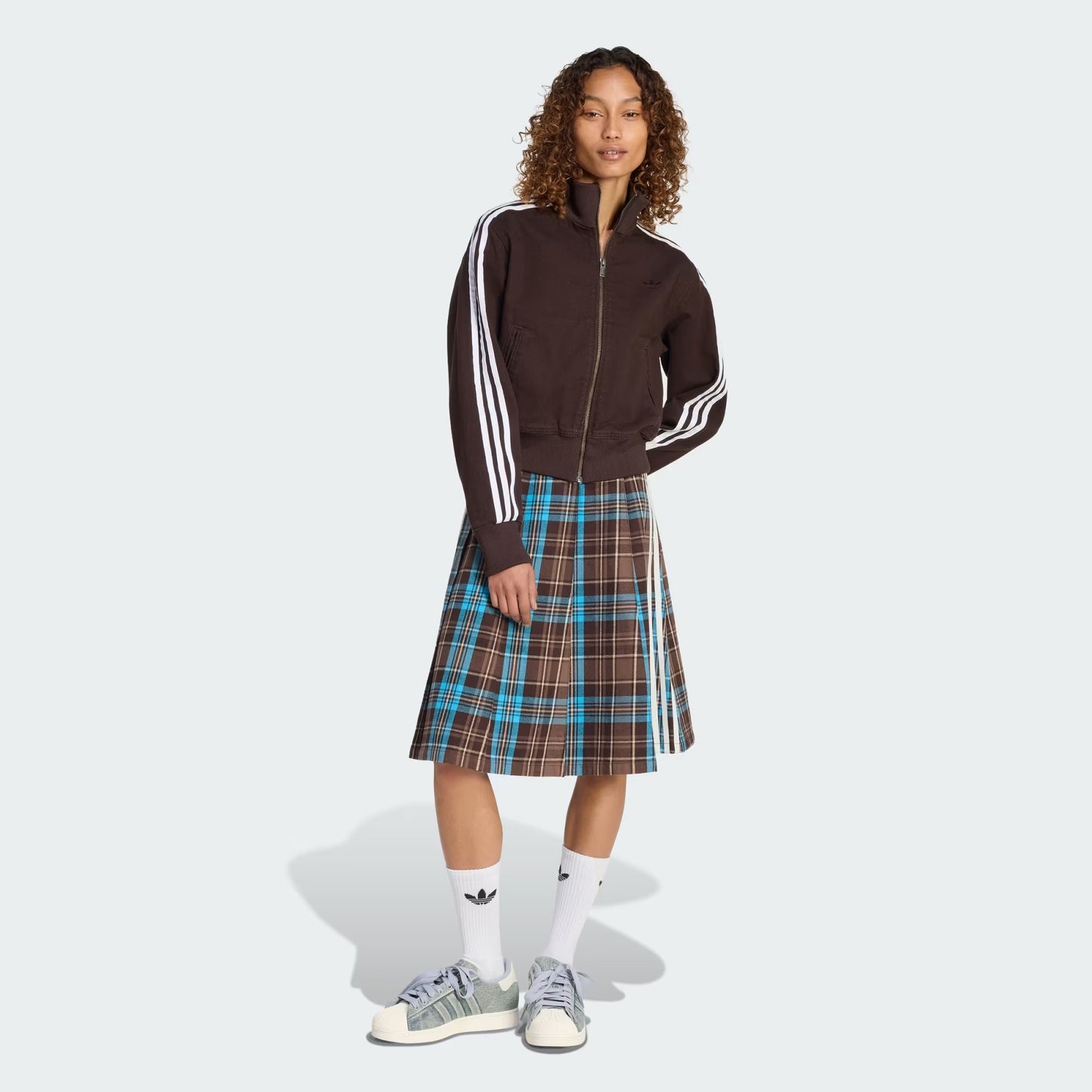 Mini Falda Check Plisada