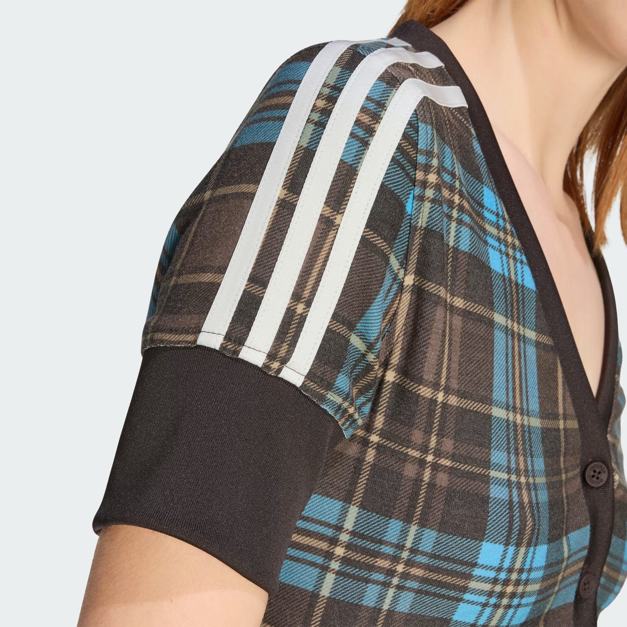 Top Adidas Check V-Neck