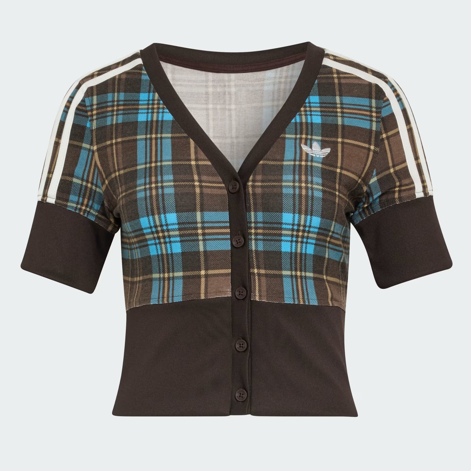 Top Adidas Check V-Neck