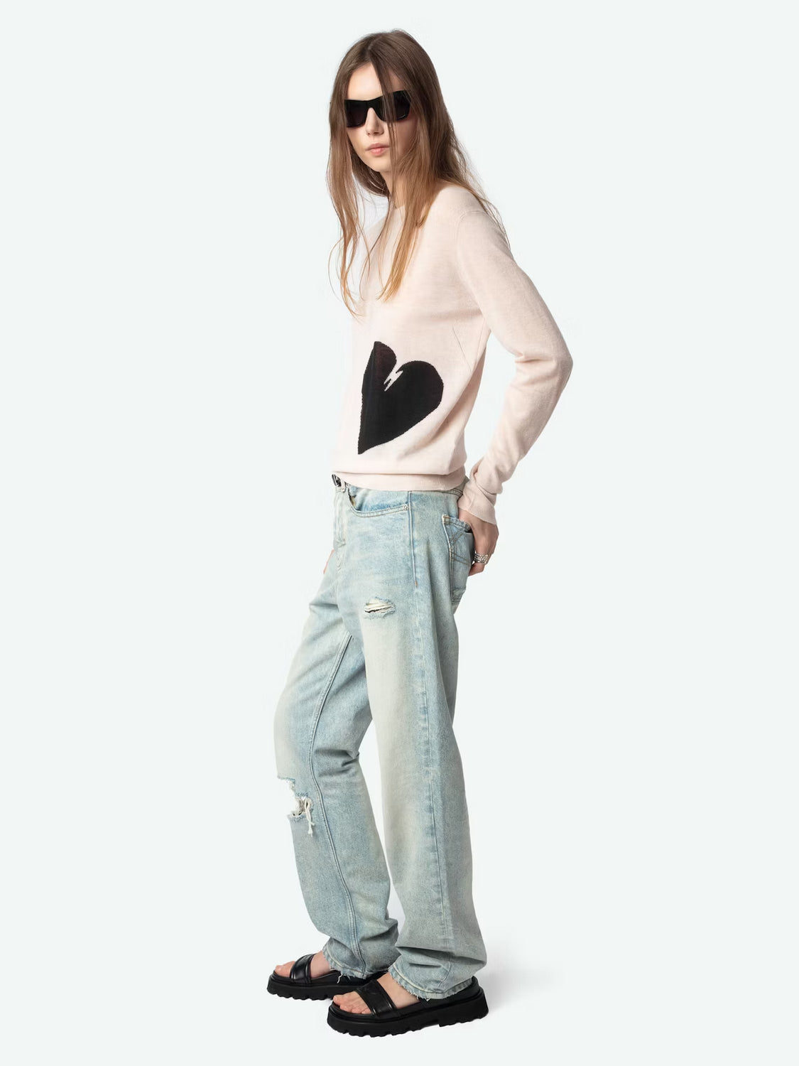 Sweater Pravis Heart ZADIG ET VOLTAIRE SWEATERS Malva CO