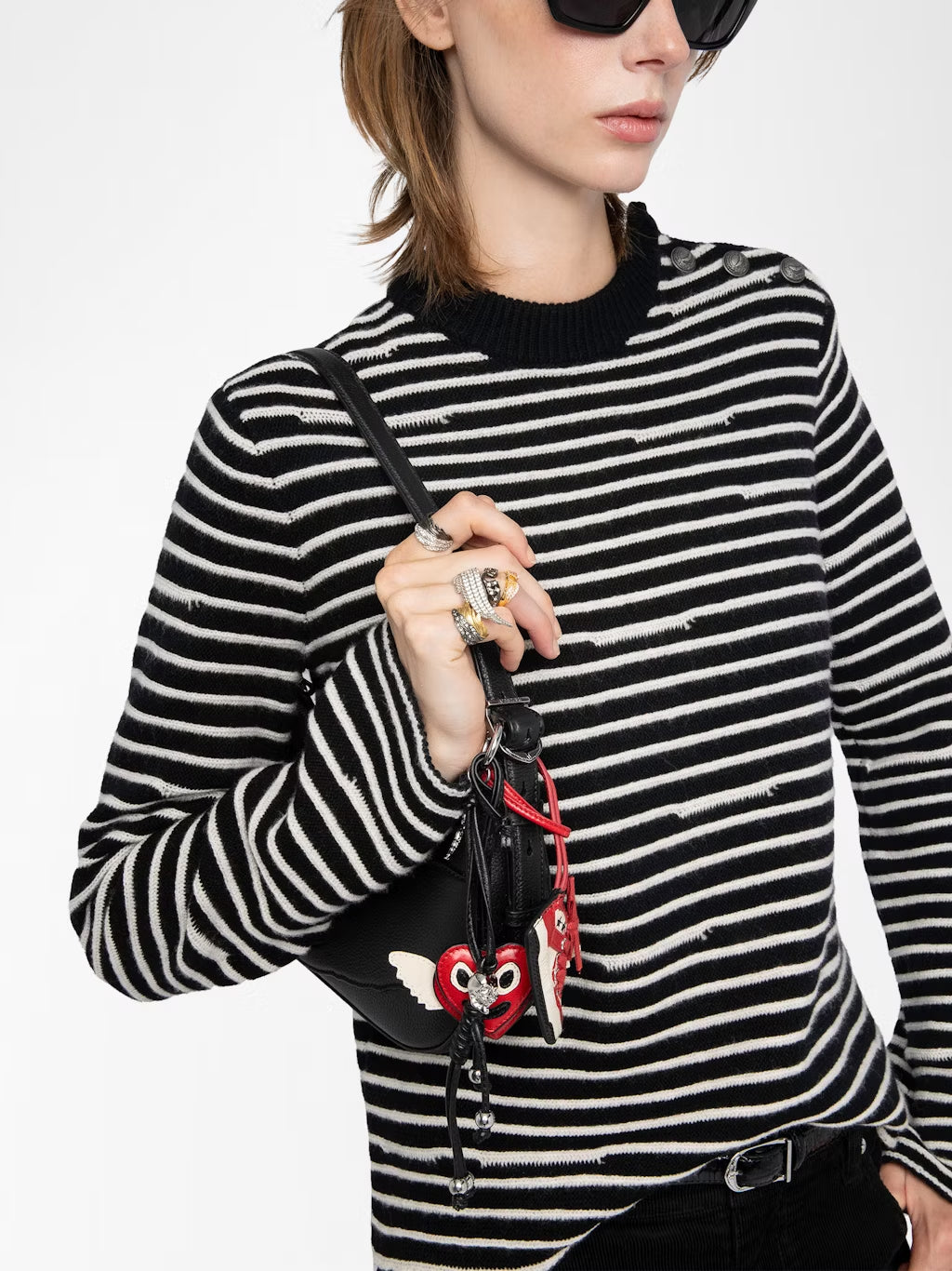 Jersey Spiky Stripes ZADIG ET VOLTAIRE JERSEY Malva CO