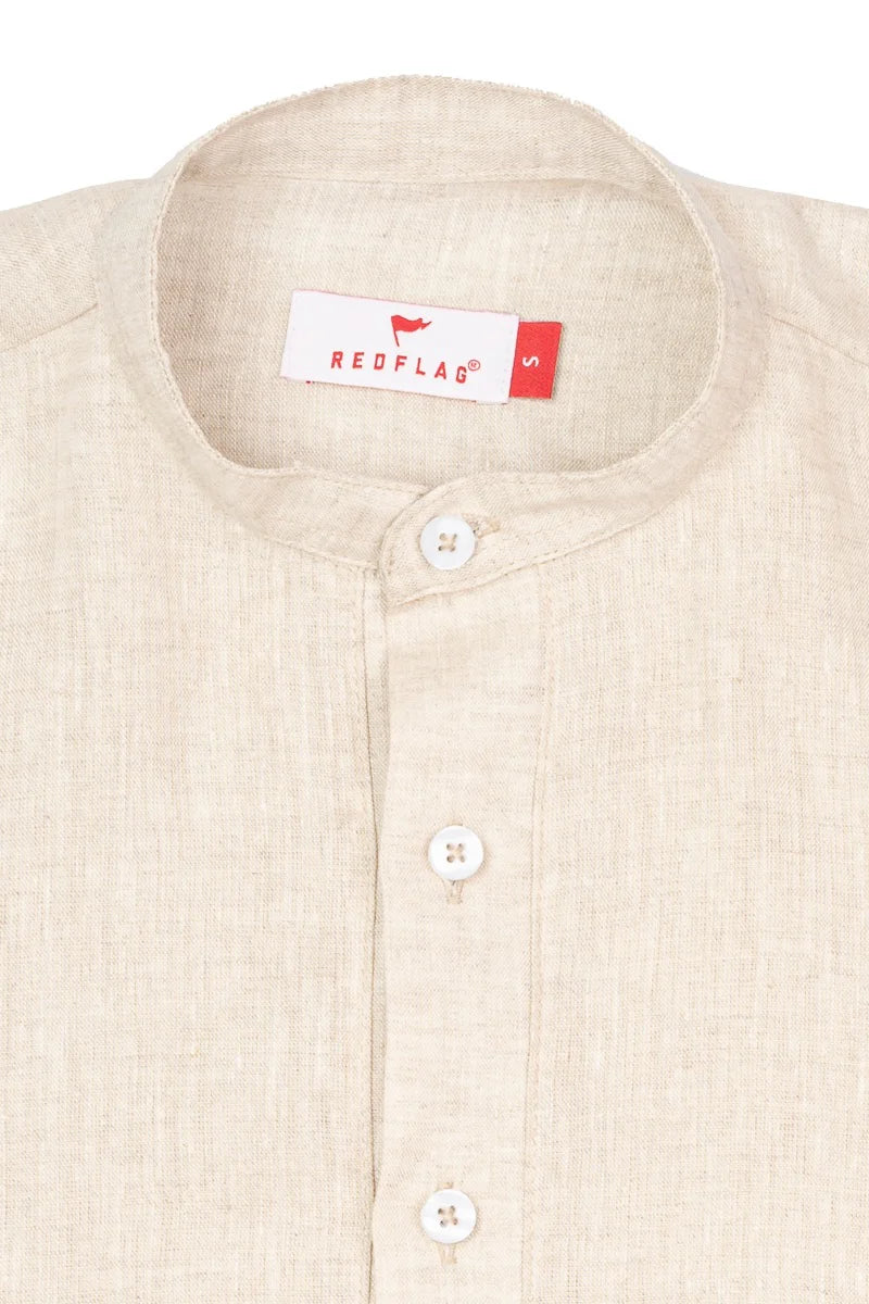 Camisa Lino Cuello Neru