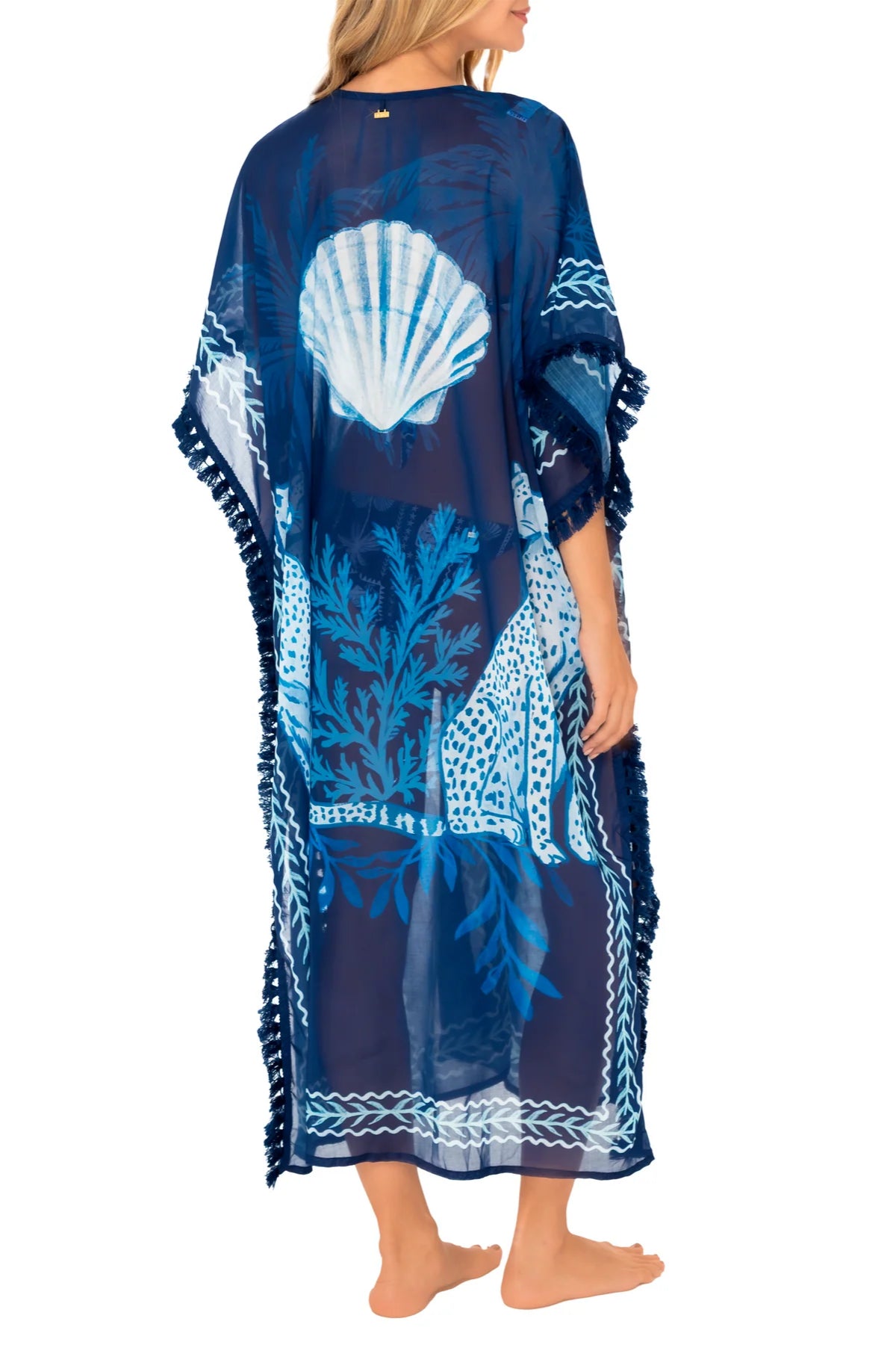 Kimono Con Flecos Lunelly