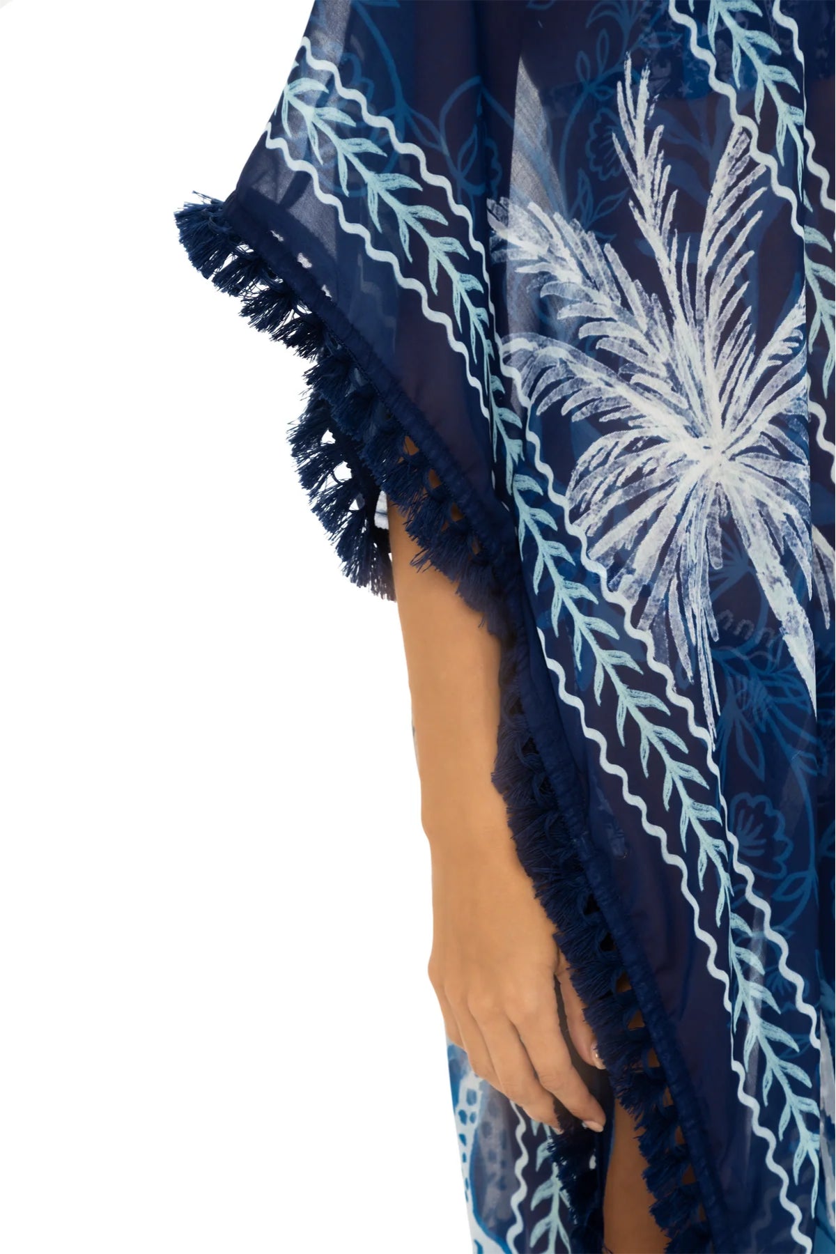 Kimono Con Flecos Lunelly