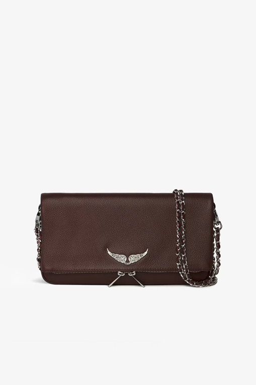 Bolso Rock Grained Leather ZADIG ET VOLTAIRE BOLSOS Y CARTERAS Malva CO