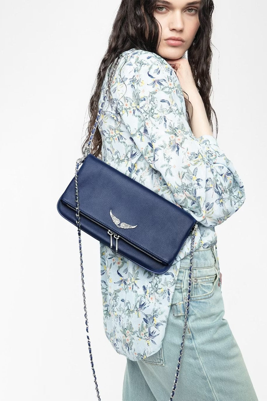 Bolso Rock Grained Leather ZADIG ET VOLTAIRE BOLSOS Y CARTERAS Malva CO
