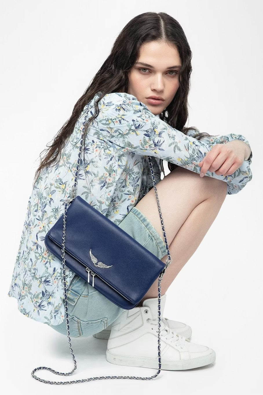 Bolso Rock Grained Leather ZADIG ET VOLTAIRE BOLSOS Y CARTERAS Malva CO