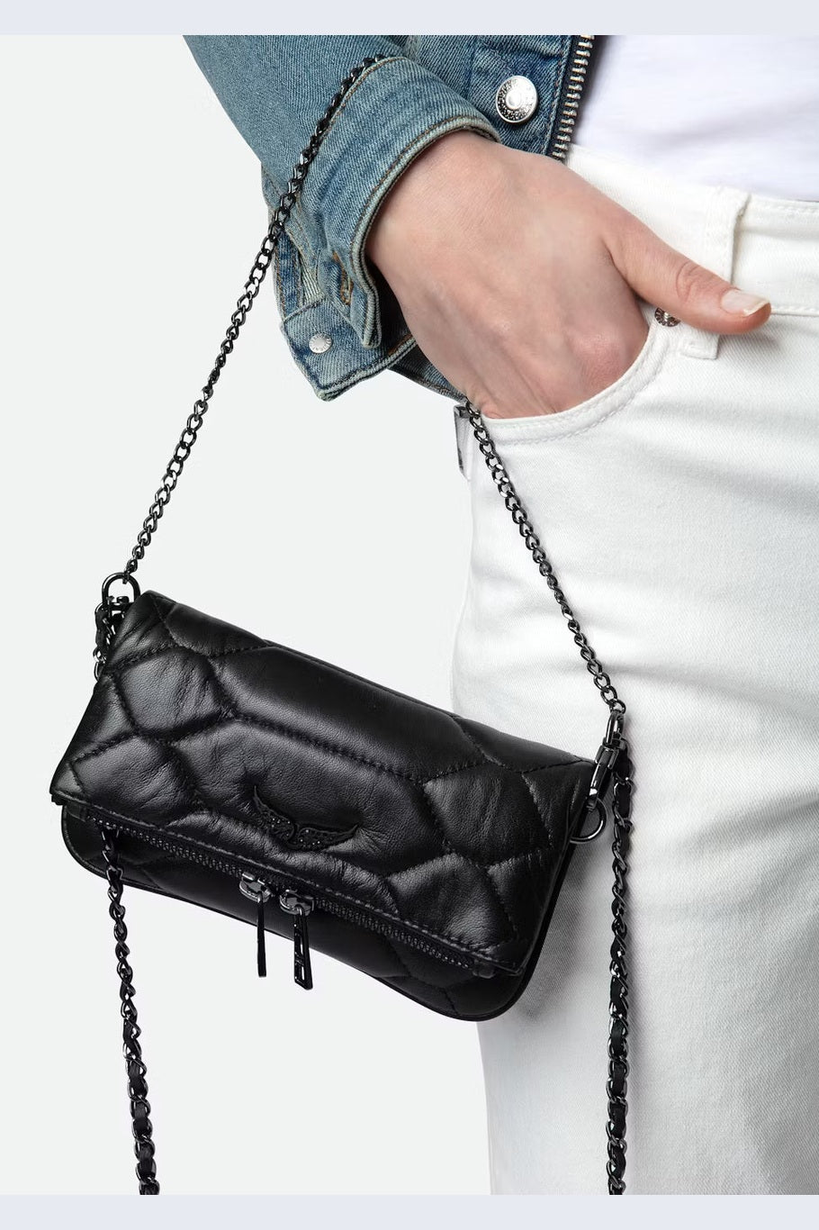 Bolso Nano Rock Xl Mat Scale ZADIG ET VOLTAIRE BOLSOS Y CARTERAS Malva CO