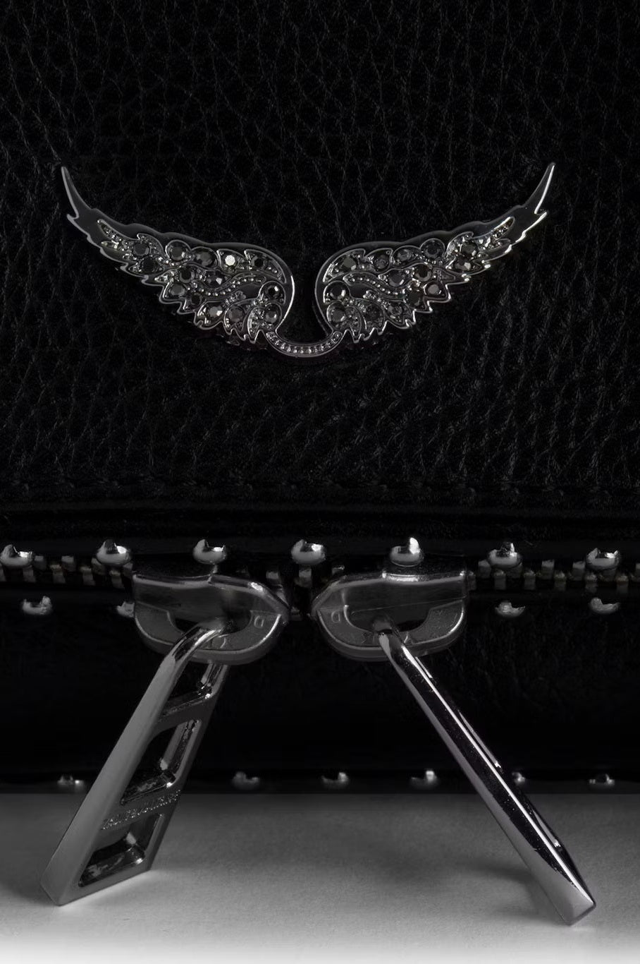 Bolso Nano Rock Grained Leath Studs ZADIG ET VOLTAIRE BOLSOS Y CARTERAS Malva CO