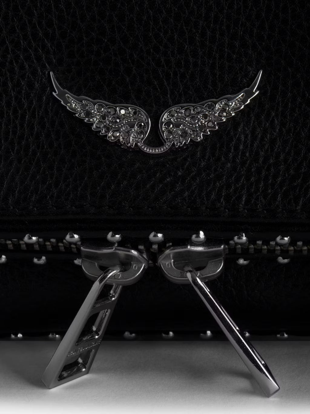 Bolso Nano Rock Grained Leath Studs