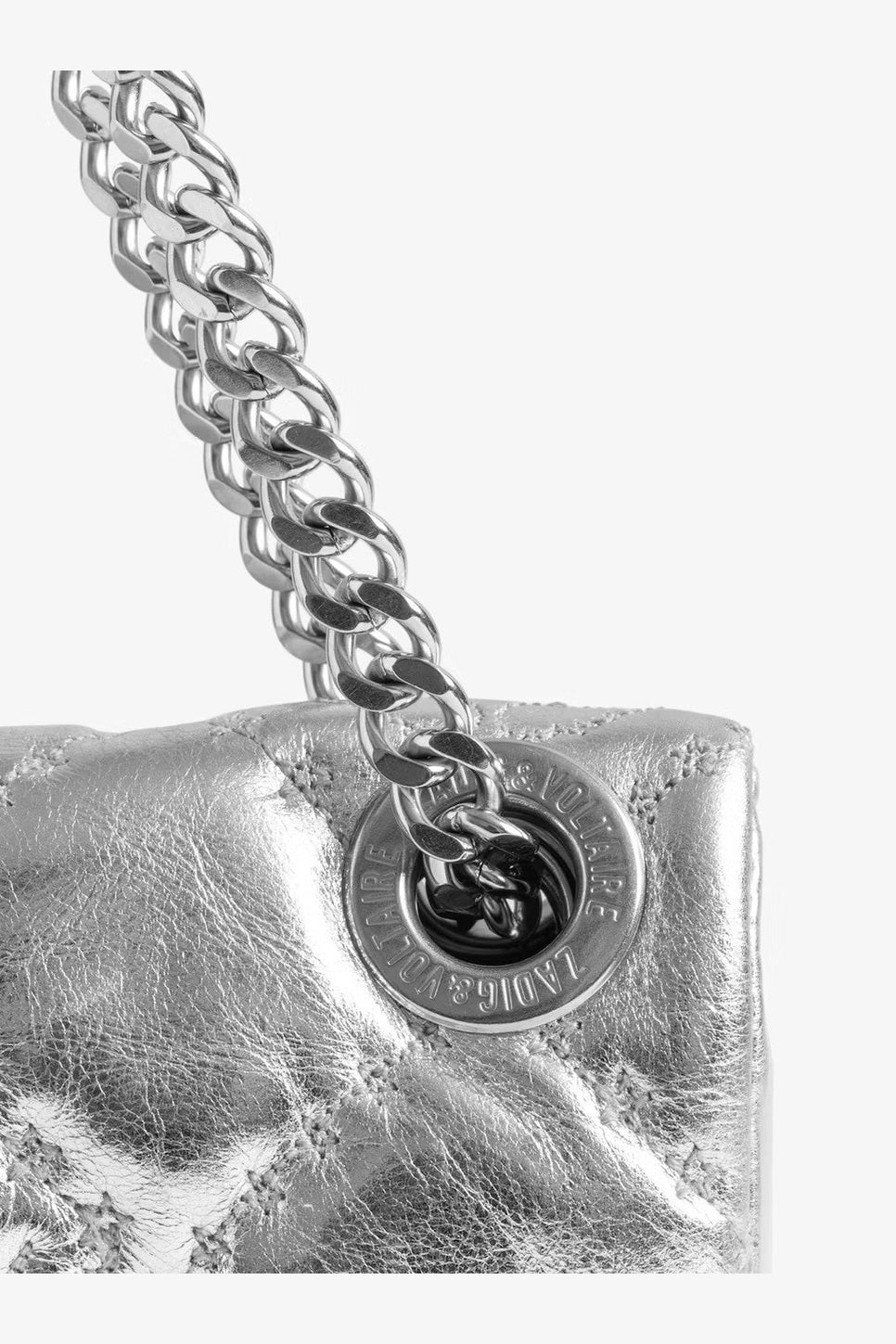 Bolso Rock Ii Metal Monogram ZADIG ET VOLTAIRE BOLSOS Y CARTERAS Malva CO