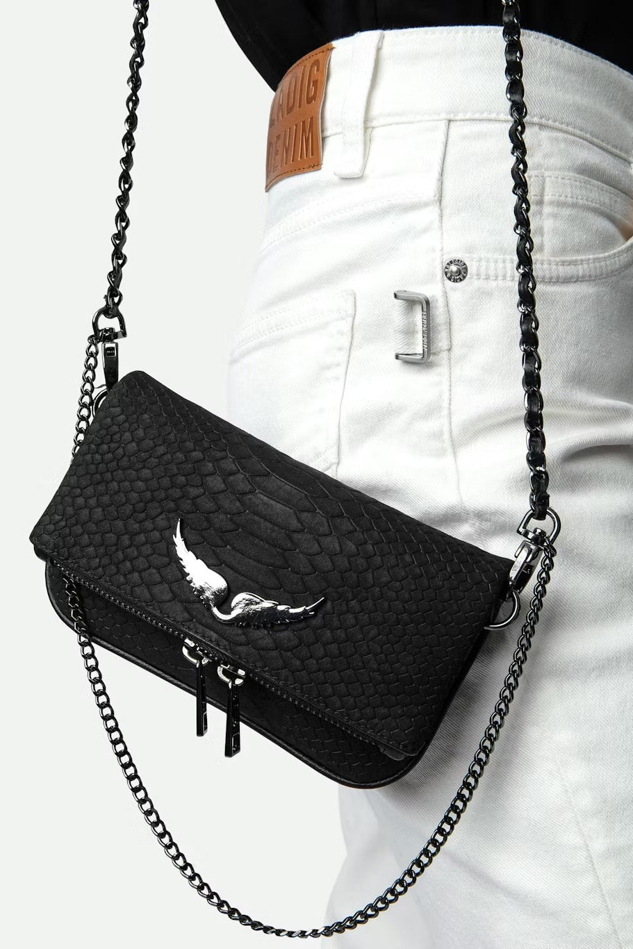Bolso Rock Nano Soft Savage ZADIG ET VOLTAIRE BOLSOS Y CARTERAS Malva CO