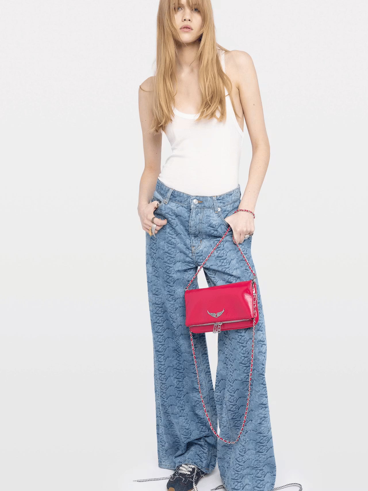 Bolso De Mano Rock Vintage Patent