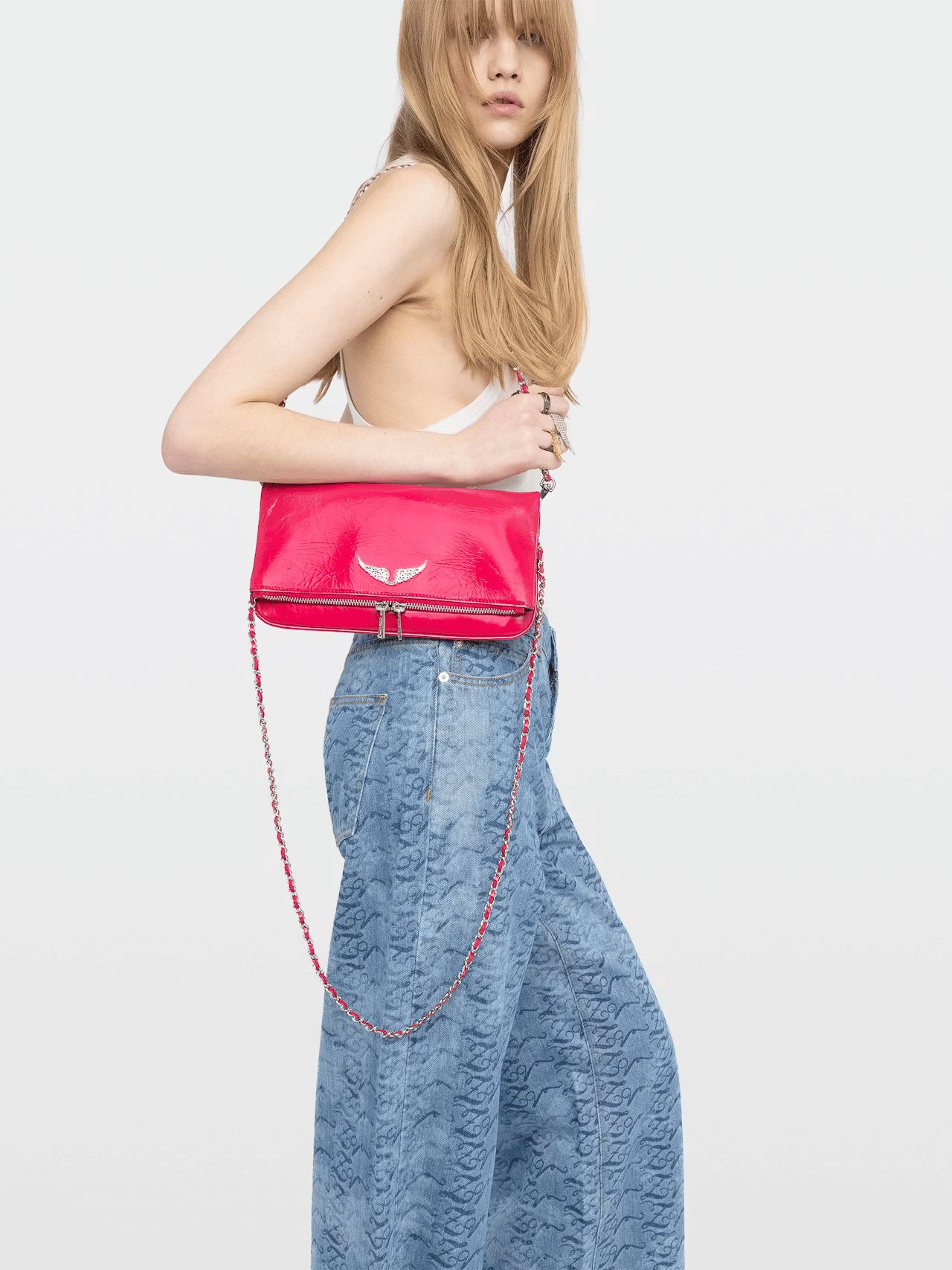 Bolso De Mano Rock Vintage Patent