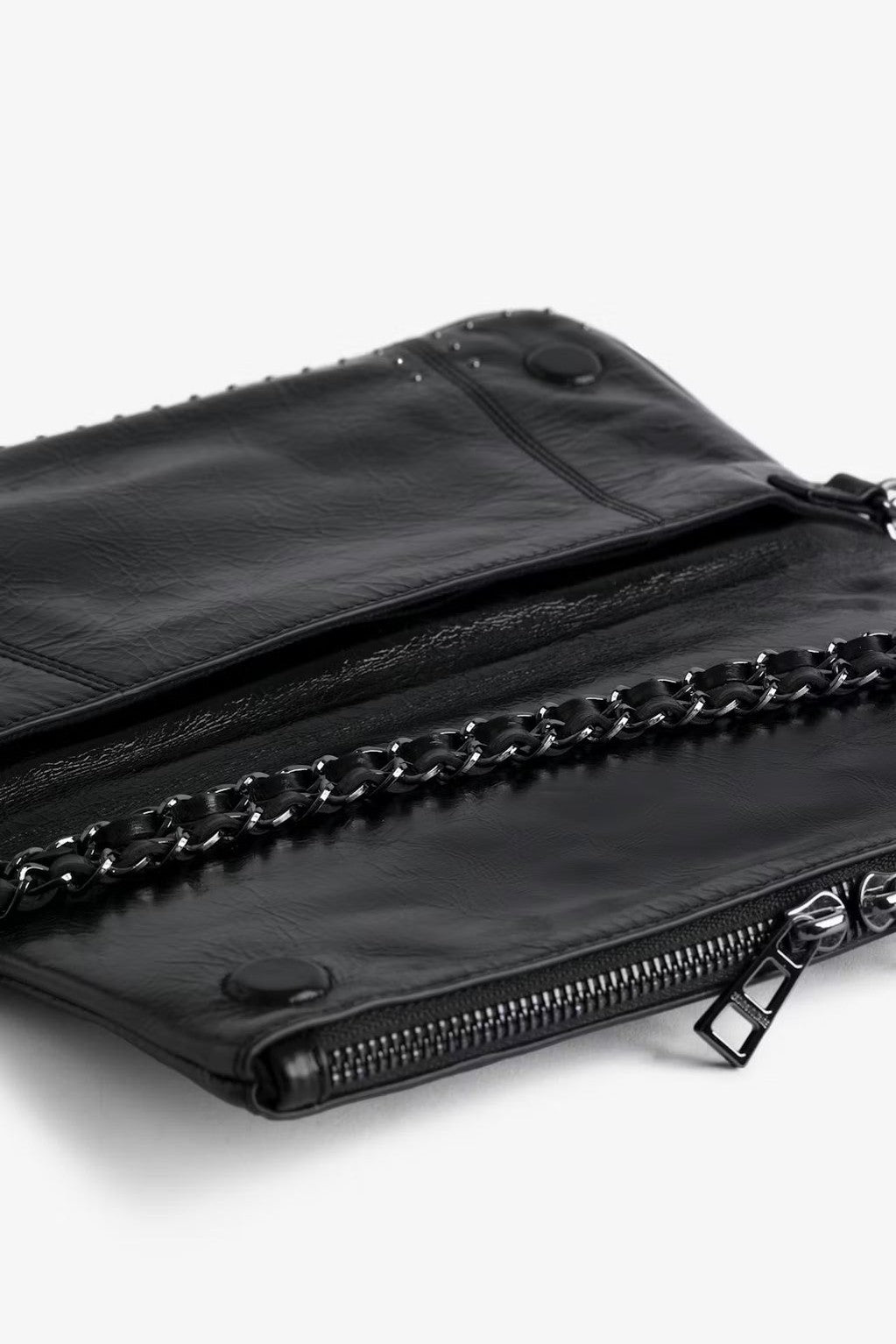 Bolso Rock Vintage Patent Studs ZADIG ET VOLTAIRE BOLSOS Y CARTERAS Malva CO
