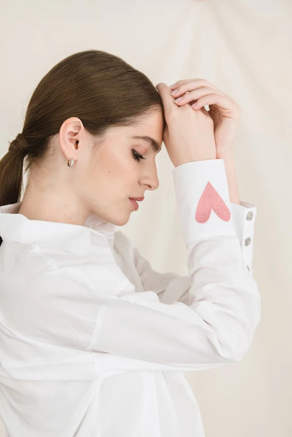 Camisa Hearts Ivory