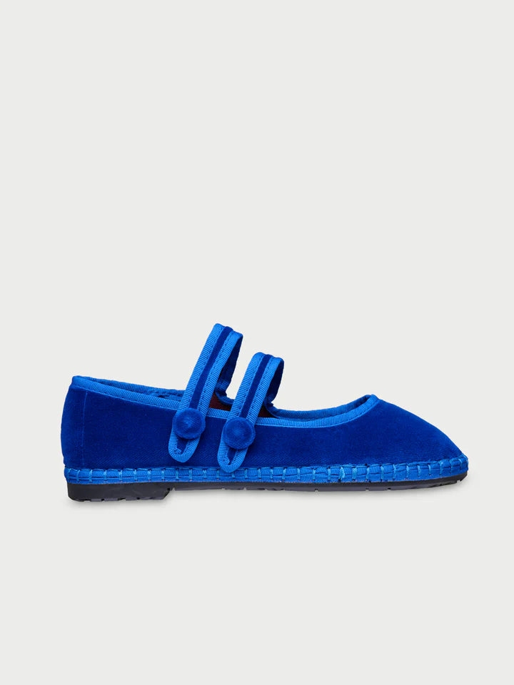 Baleta Terciopelo Antoine Blue