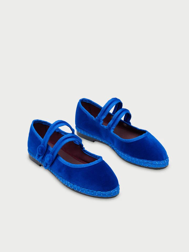 Baleta Terciopelo Antoine Blue