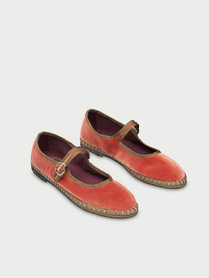 Baleta Mary Jane Velvet Edmond