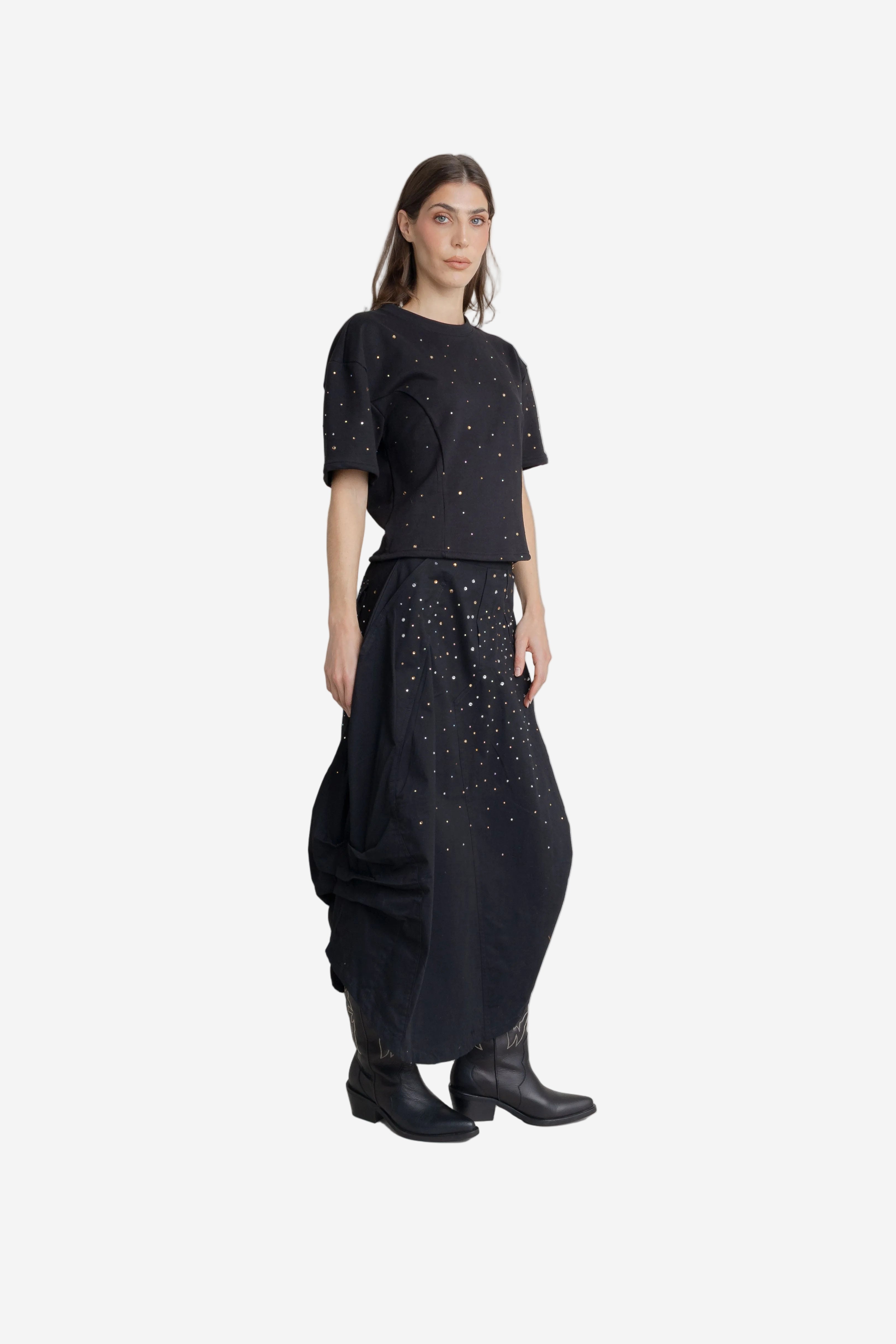 T-Shirt Shiny FLOW T-SHIRT Malva CO