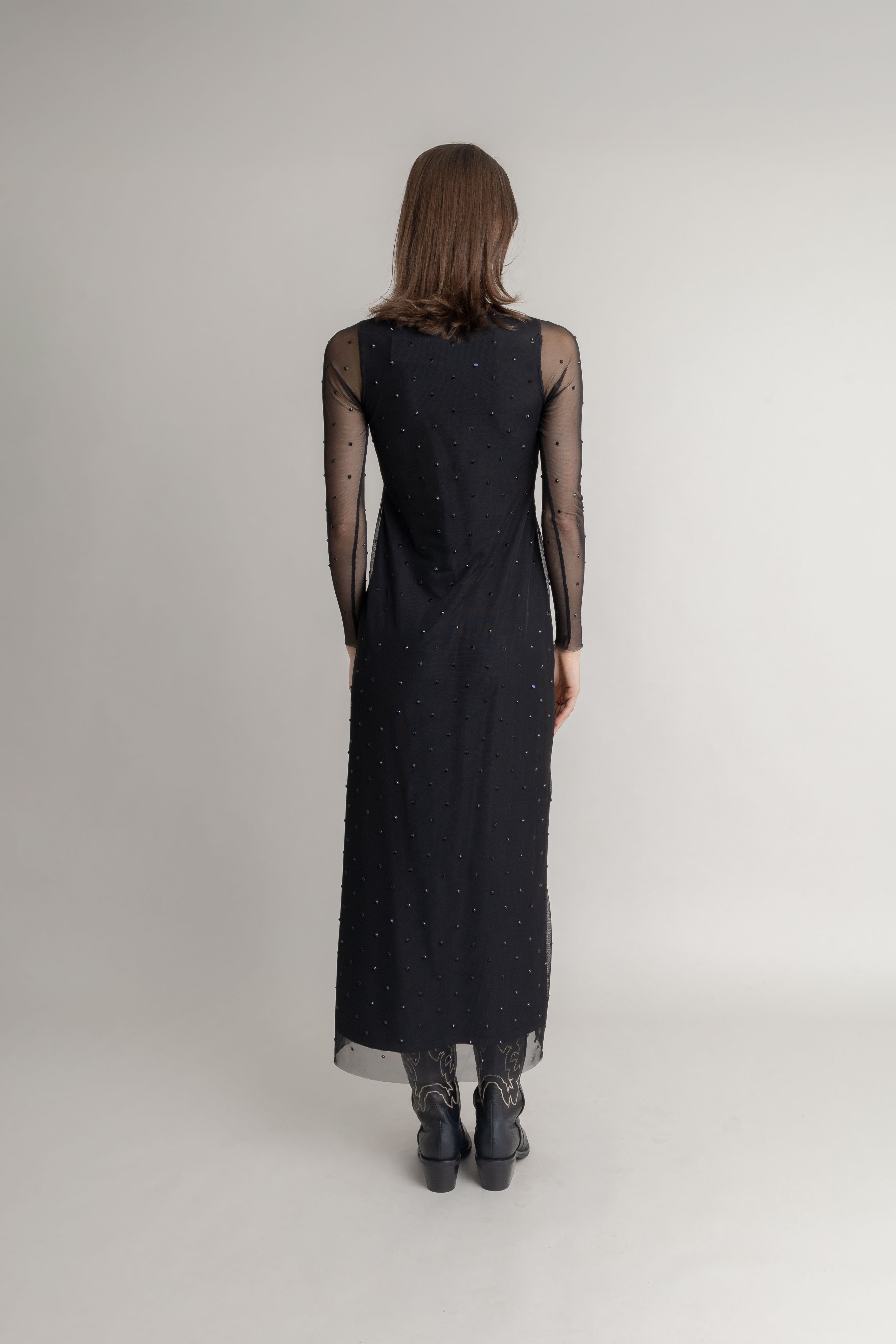 Maxi Vestido Con Taches