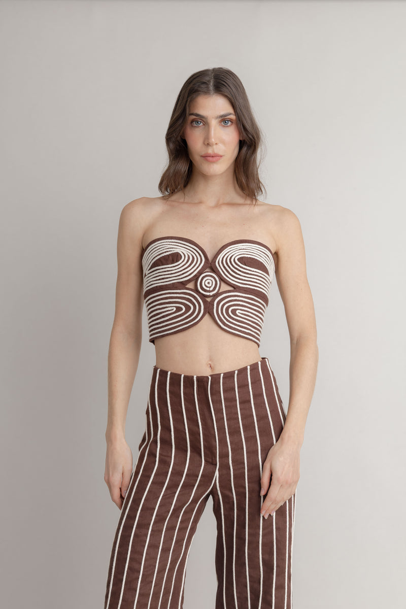 Top Baia Embroired