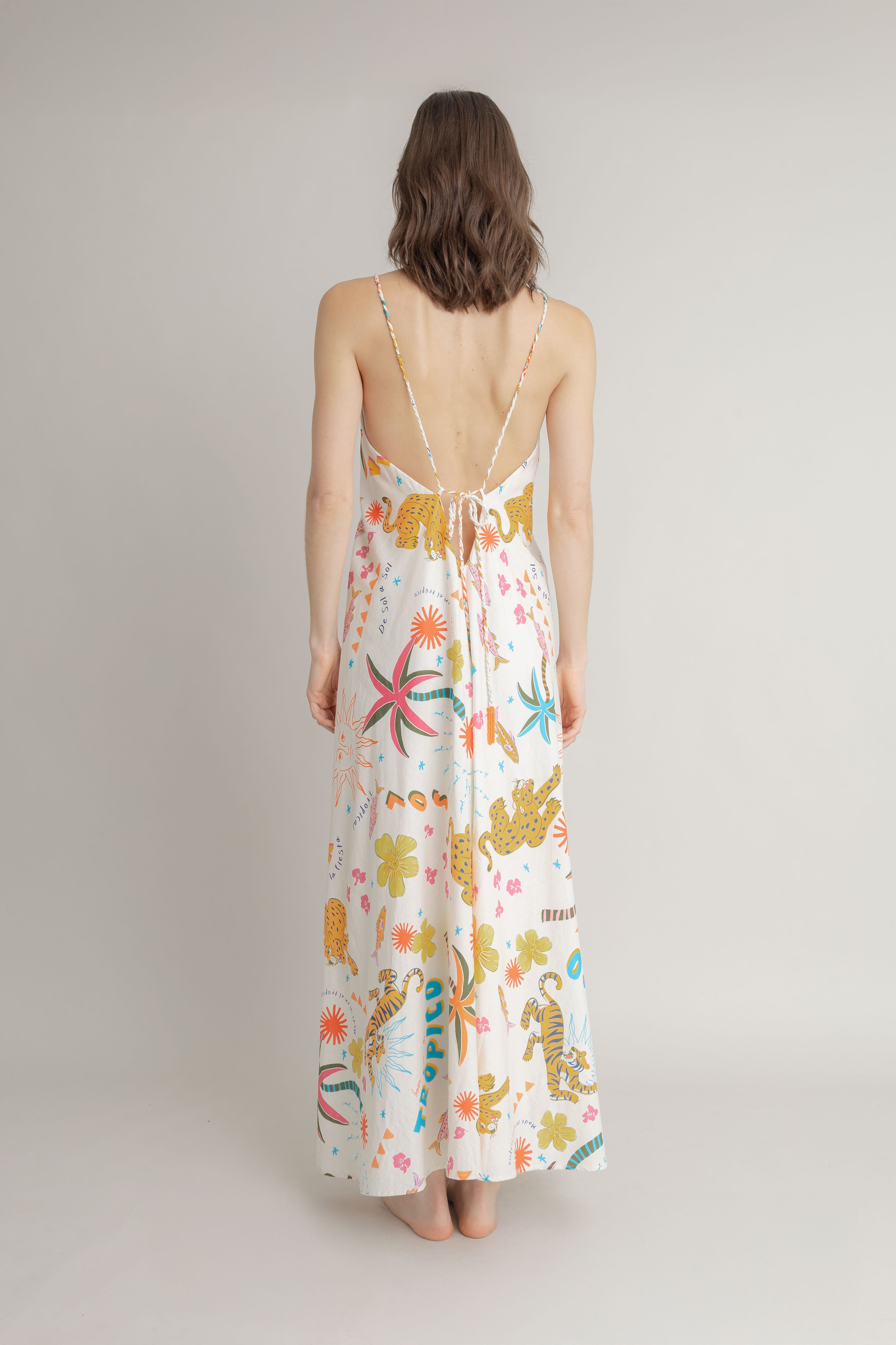 Maxi Vestido Estampado VOIE MAXI VESTIDOS Malva CO
