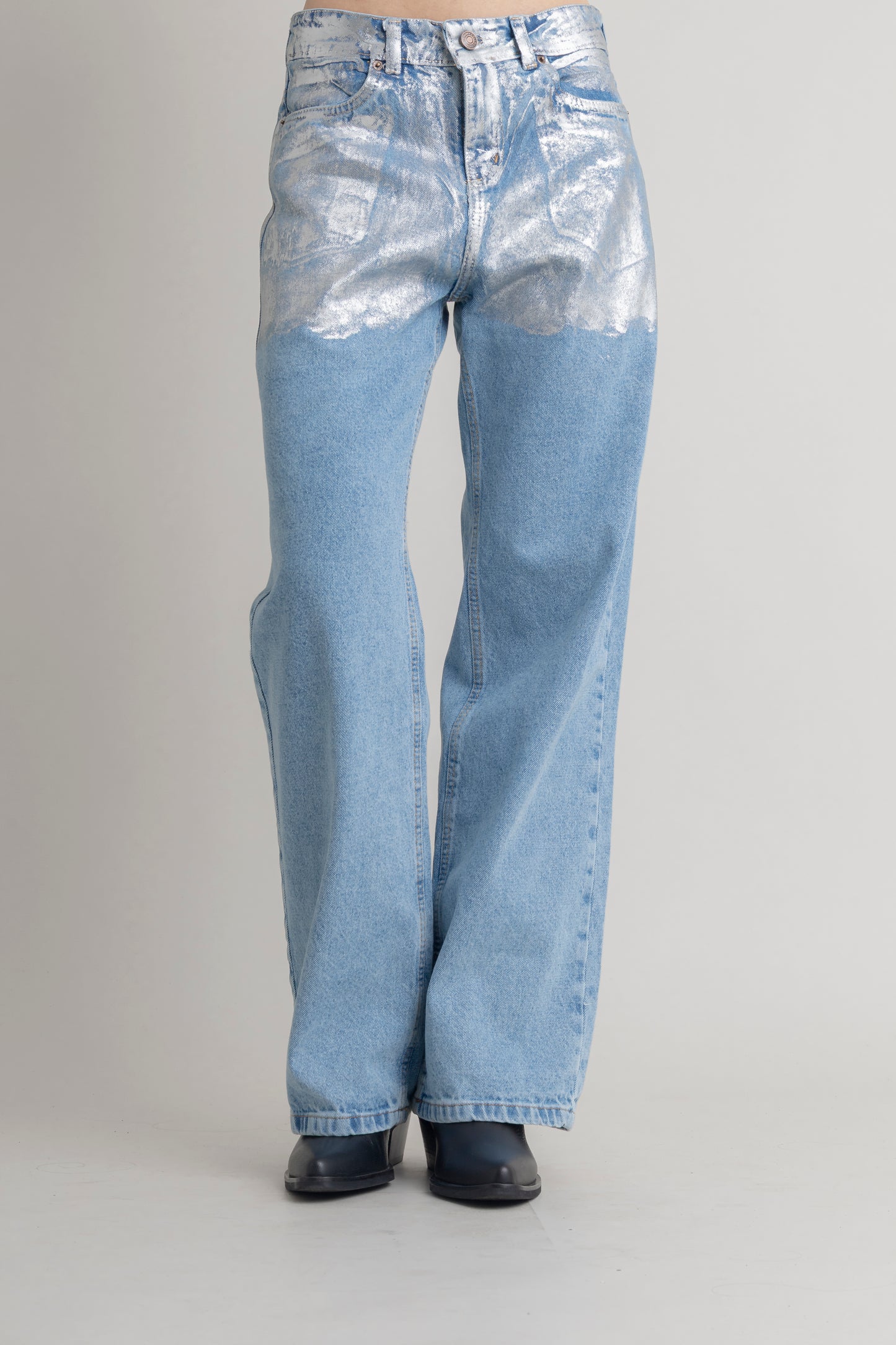 Jean Con Foil Plateado COMMON AREA JEANS Malva CO
