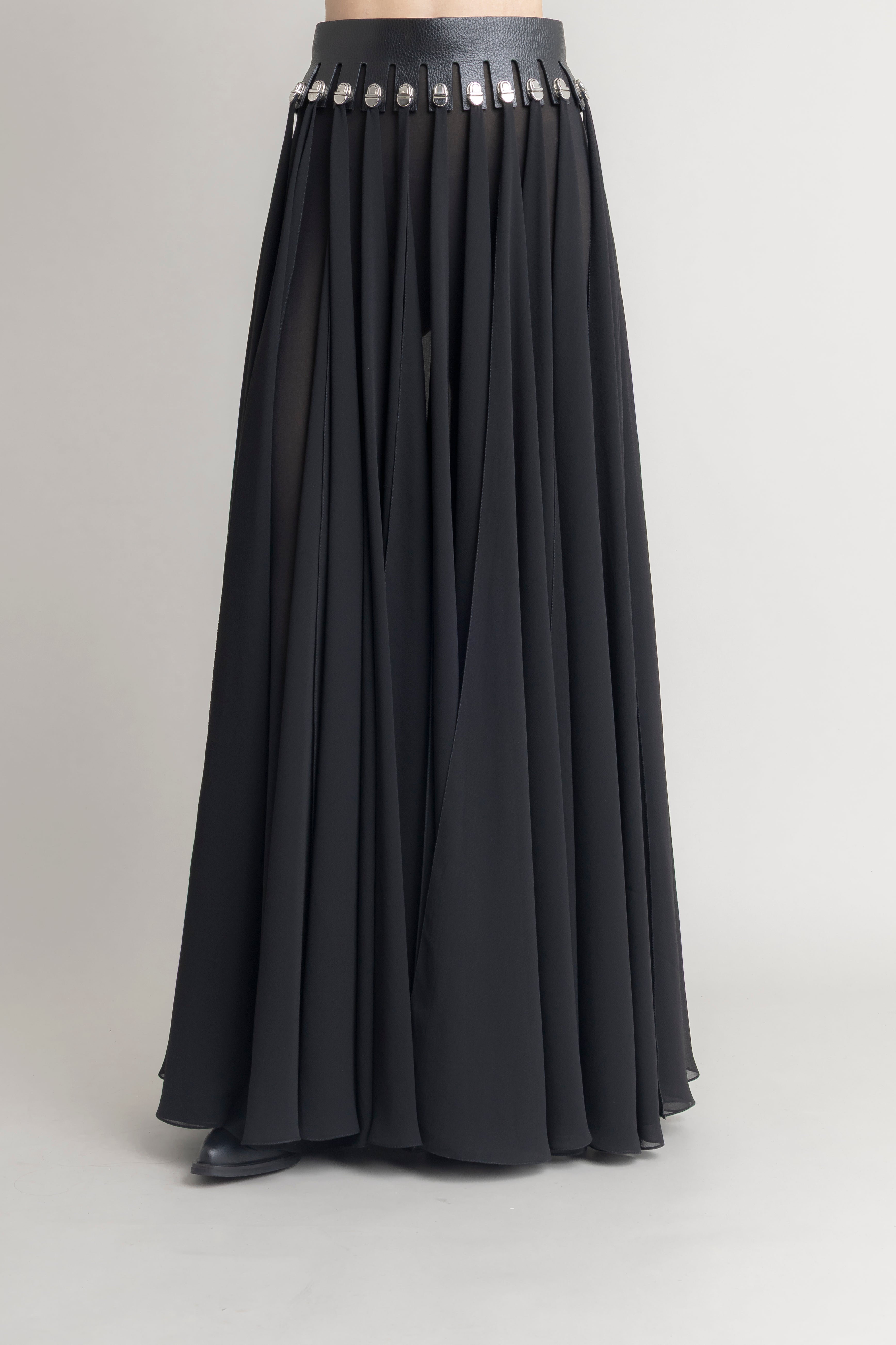 Maxi Falda Bandas JORGE DUQUE MAXI FALDAS Malva CO