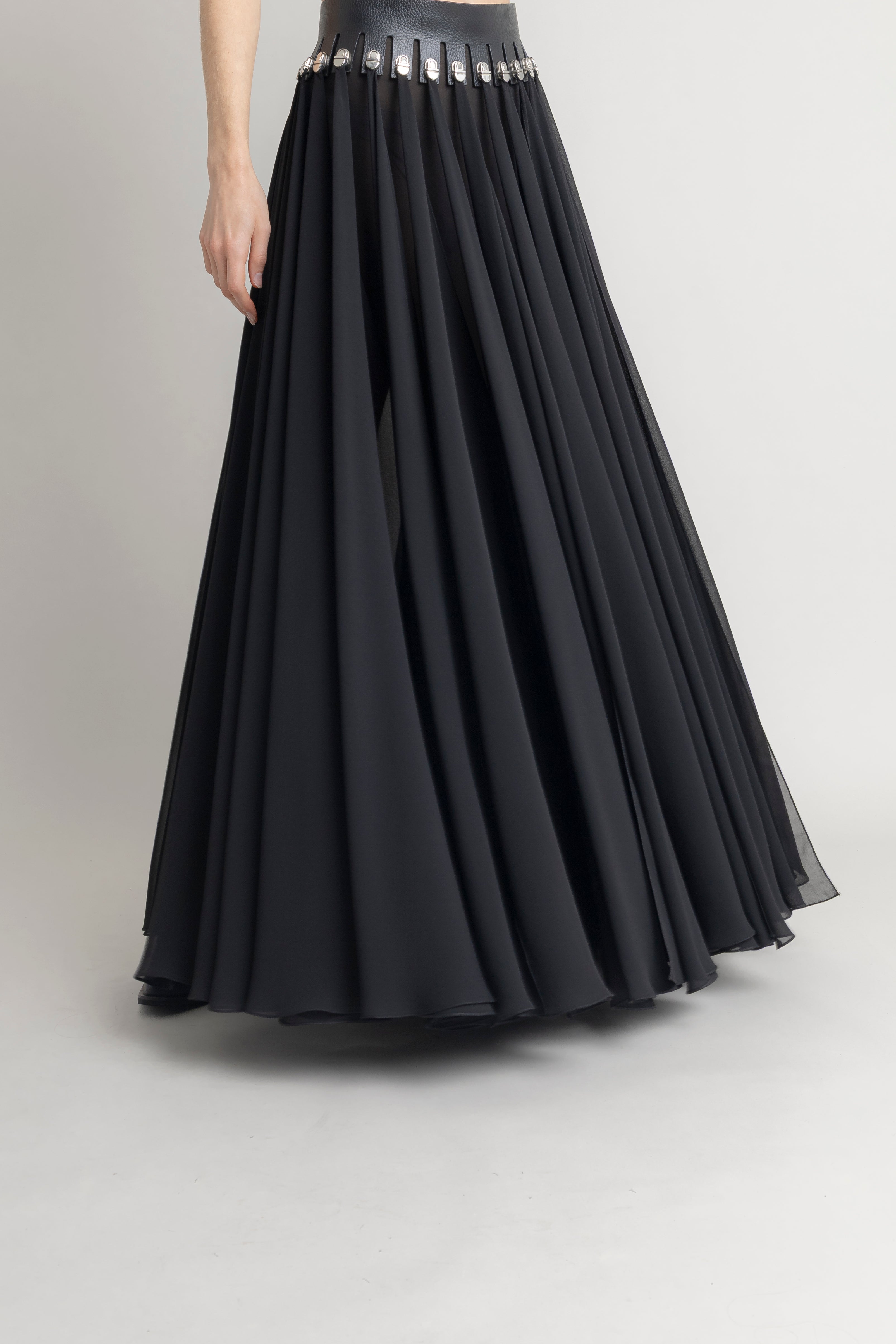 Maxi Falda Bandas JORGE DUQUE MAXI FALDAS Malva CO