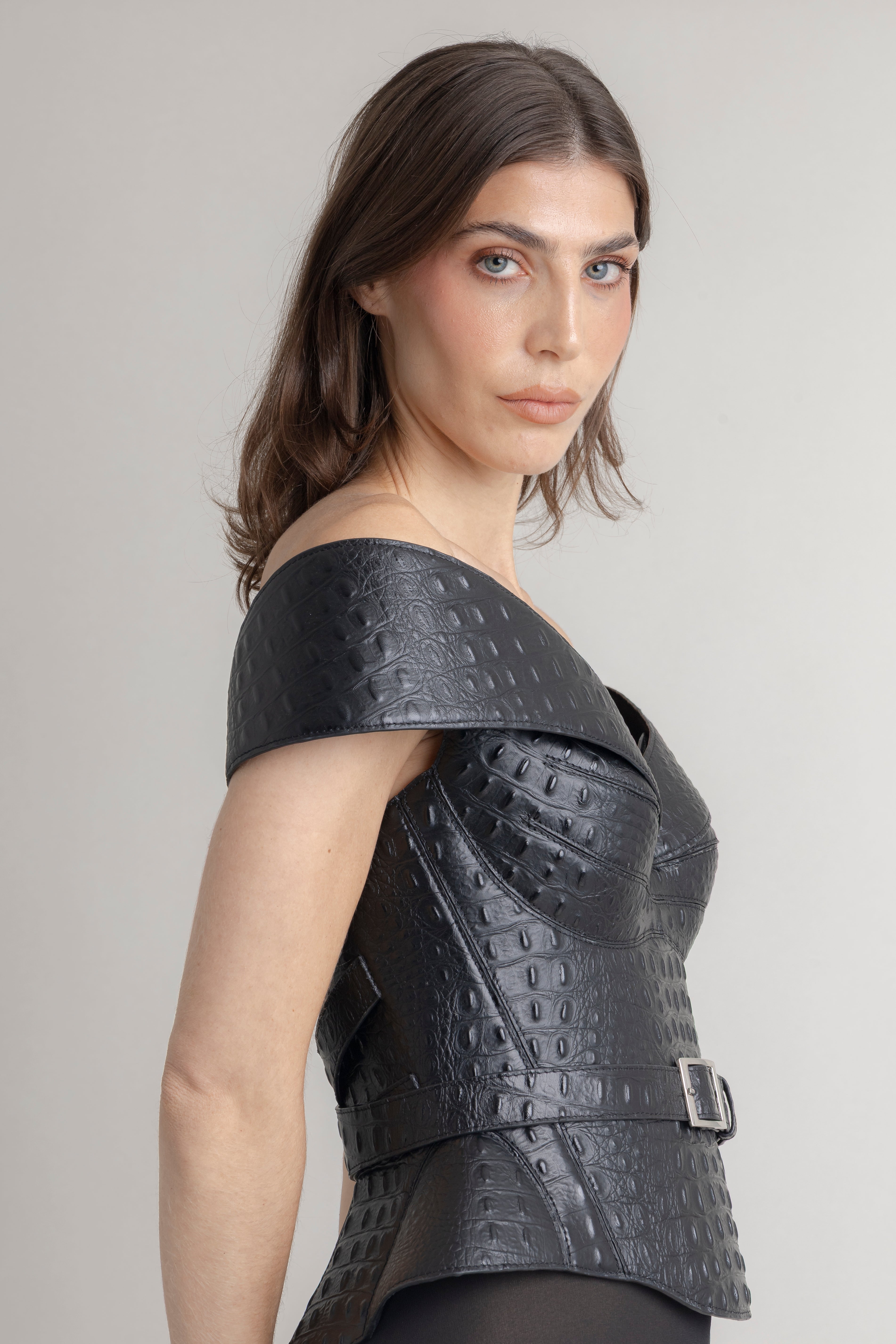 Corset Cocodrilo Banda JORGE DUQUE CORSETS Malva CO