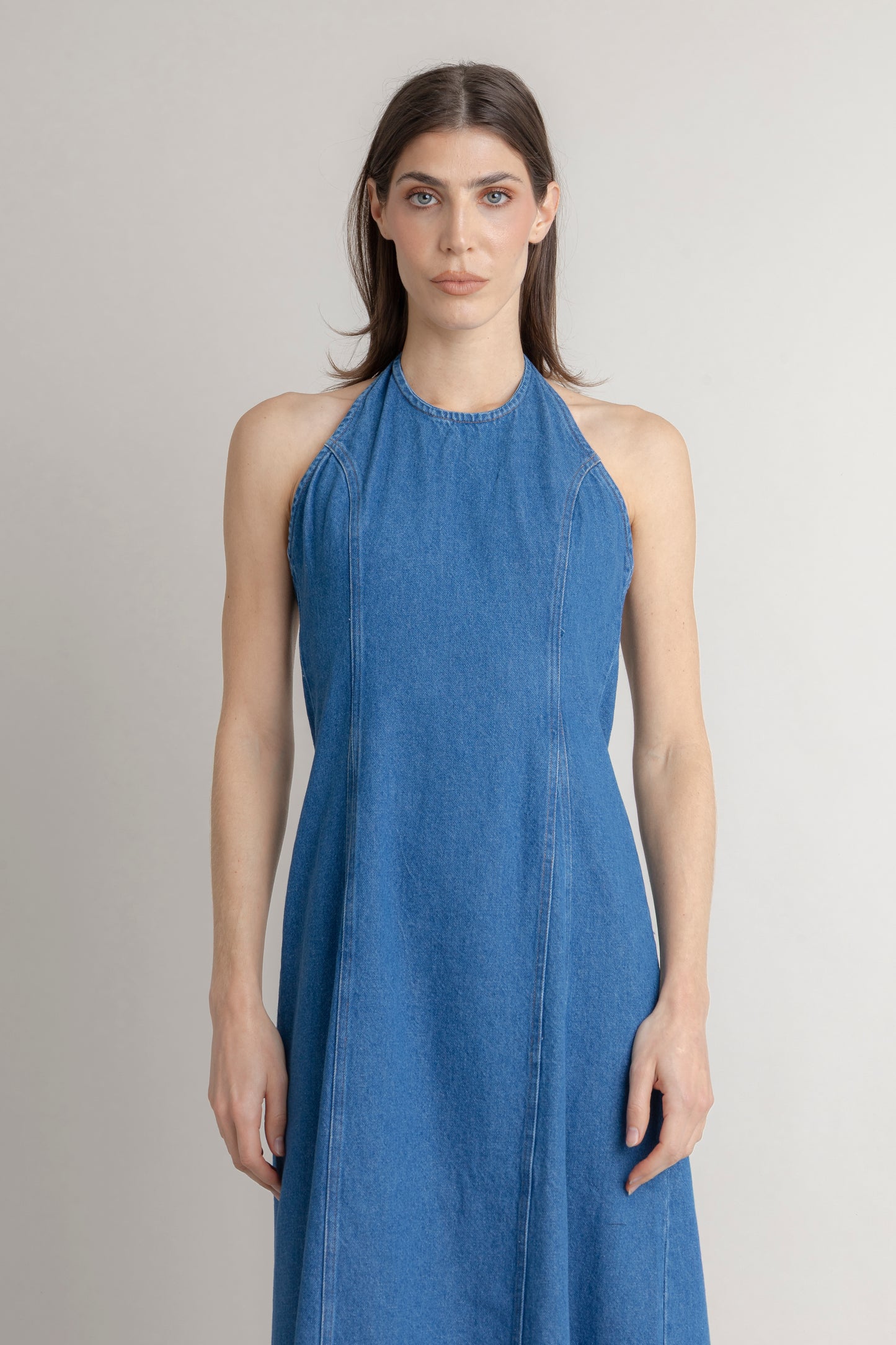 Maxi Vestido De Jean COMMON AREA MAXI VESTIDOS Malva CO