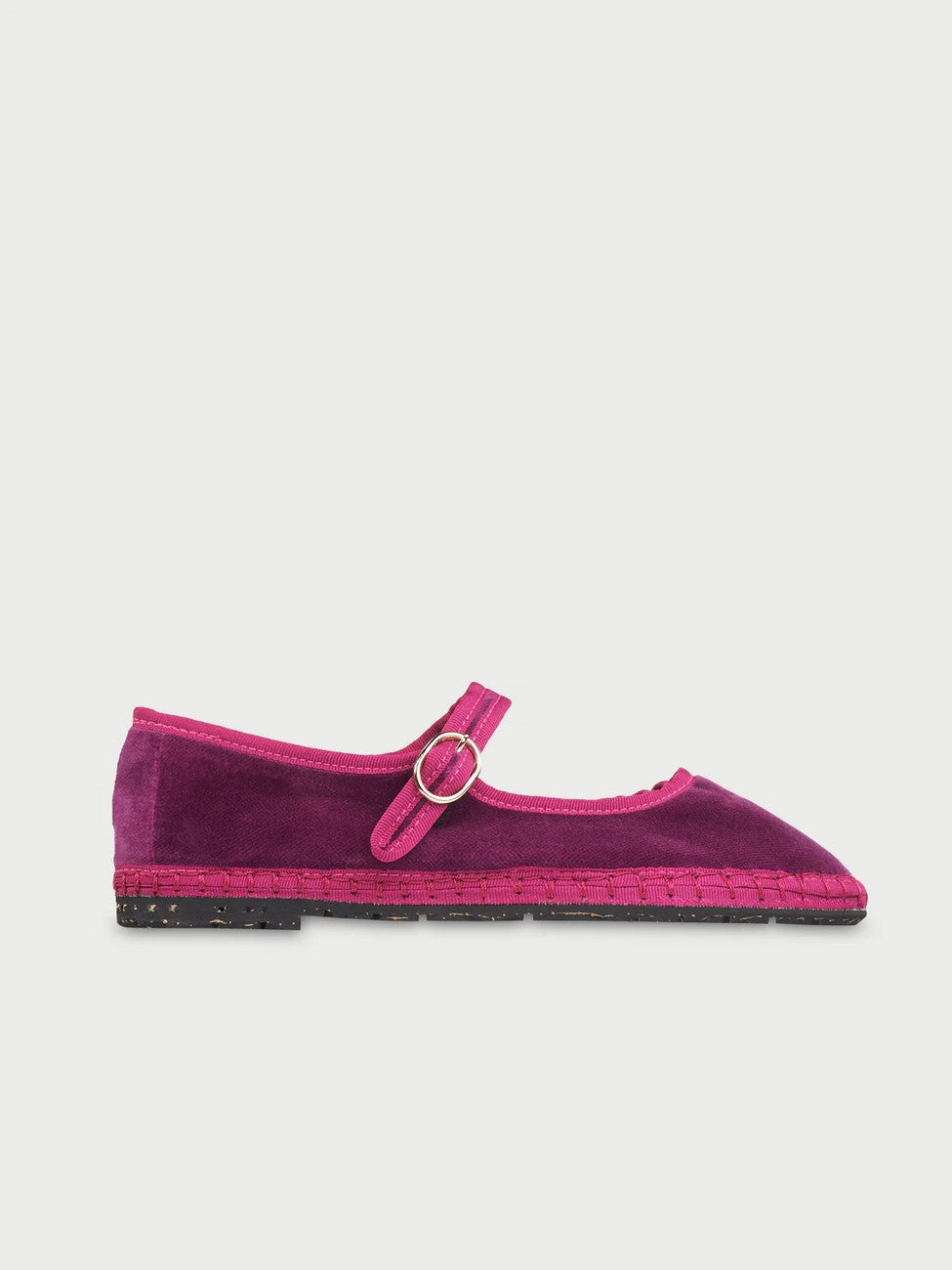 Baleta Mary Jane Velvet Nomi