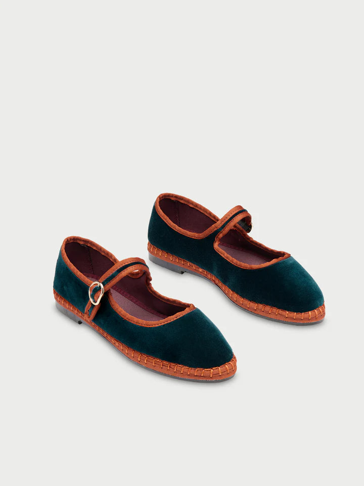 Baleta Mary Jane Velvet Rebecca